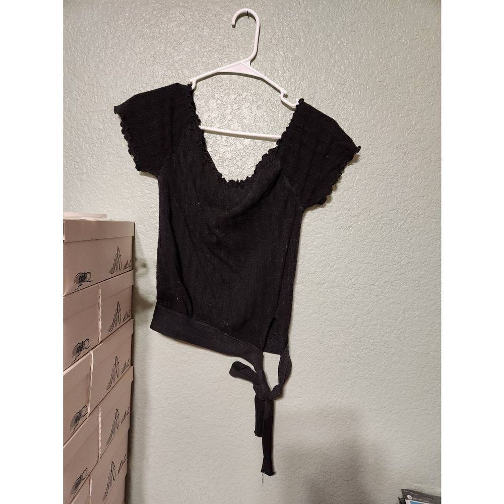 Retro by Renaissance black blouse- size in photos